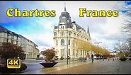 Chartres, France - City Walk [4K UHD]
