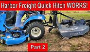 Harbor Freight 3 Point Quick Hitch Adapter Works LS Tractor PT2