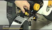 Zebra ZT400 Series: How-to Adjust Printhead Pressure