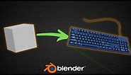 Create a Keyboard in Blender in 1 Minute