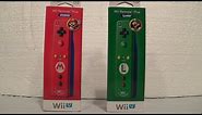 Mario & Luigi Wii Remote Plus Controllers Unboxing