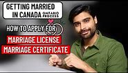 Getting Married in Canada | Apply for MARRIAGE LICENSE & MARRIAGE CERTIFICATE
