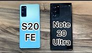 Samsung Galaxy S20 FE vs Samsung Galaxy Note 20 Ultra