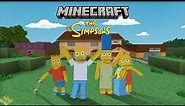 Most Detailed Minecraft Simpsons Town Map Recreation EVER! for BEDROCK MCPE Xbox