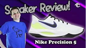 Clark's Sneaker Review: Nike Precision 5 'White Barely Volt'