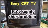 SONY CRT TV 110V power supply repair | Sony CRT TV power supply problem| CRT TV power supply repair