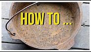How To Restore A Cast Iron Dutch Oven.