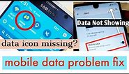 How To Fix Mobile Data Not Switching On | Data Icon Not Showing Up On Your android Phone Easy Fix