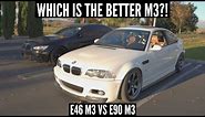 WHICH IS THE BETTER BMW M3?! | 2006 E46 M3 ZCP vs 2011 E90 M3 @abc.garage
