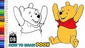 Easy To Draw Winnie the Pooh Bear | 4 Kids