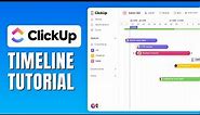 Clickup Timeline View Tutorial - How To Use Timeline In Clickup