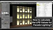How to calculate the LPD Values for Facade Lighting?