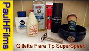 Gillette Flare Tip SuperSpeed 1966 | Old Spice Original Shaving Cream