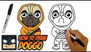 How to Draw Fortnite | Doggo | Step by Step