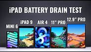 SHOCKED!!! iPad Battery Life DRAIN TEST 2022