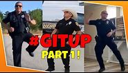 👮These Police Officers KILL the GIT UP Dance Challenge! #GitUpChallenge