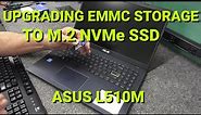 How to UPGRADE eMMC Storage With M.2 NVMe SSD On ASUS Laptop!