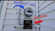Removing an old "A" base Electrical meter