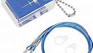 Hearing Aids Clip for Adults - Portable Hang Rope Anti-Lost Lanyard Fixation Cord Protection Rope Otoclips for Seniors (Blue)