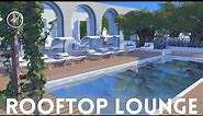 ROOFTOP LOUNGE BAR || Sims 4 || CC SPEED BUILD + CC List