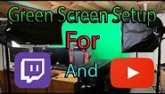 How to Setup a Green Screen for TWITCH or YOUTUBE GAMING