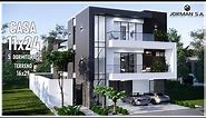 House Design | Modern House Design | 11x24m 3 Storey | 5 Bedrooms