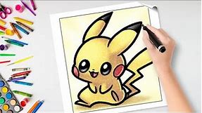 Easy Pikachu Drawing Tutorial | Learn How to Draw Cute Pikachu Step by Step!