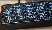 New Large Font Backlit Qwerty Desktop Keyboard