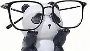 ASJIXJU Cute Animal Eyeglass Holder Stand Panda Eyeglasses Holder for Home Office Desk Decoration (A)