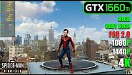 GTX 1660 Ti | Marvel’s Spider-Man Remastered - 1080p, 1440p, 4K, FSR 2.0