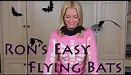 Easy Halloween Flying Bats
