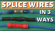 How to splice wires - how to solder, how to crimp, wire connectors