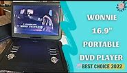 WONNIE 16.9" Portable DVD/CD Player with 14.1" Large Swivel Screen Review & Instructions Manual