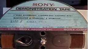 Rare Sony Demonstration Reel To Reel Tape!