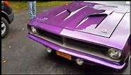 1970 Plum Crazy purple 💜 🤪 Cuda 1969 Lime Green 💚 Coronet #440 #cuda