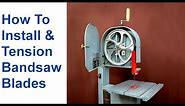 How to Change a Bandsaw Blade & Tension Bandsaw Blades