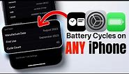 Battery Cycle Count info on ANY iPhone!