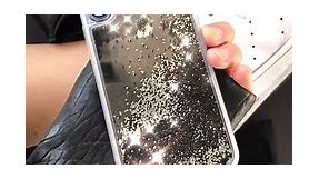 iPhone X Black Glitter Case