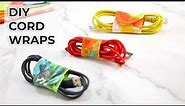How to Make a Fabric Cord Wrap // Cord Keeper Template in 3 sizes (Cord Holder Tutorial)