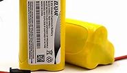 elxjar (2-Pack) 3.6V 900mAh AA ELB-B001 NiCad Battery Replacement for Lithonia Unitech 0253799 ANIC1566 ELBB001 AA900MAH Emergency/Exit Light/Fire Exit Sign