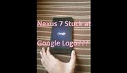 [Fixed] Google Nexus 7 2013 2nd Gen Stuck on Google Logo Screen-Trick