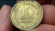 1969 France 10 Centimes Coin • Values, Information, Mintage, History, and More