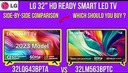 COMPARISON of LG 32" HD Ready Smart LED TV 32LM563BPTC vs 32LQ643BPTA | Side-by-Side Comparison