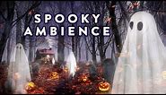 Spooky Halloween Ambience - Haunted Forest Graveyard Sounds