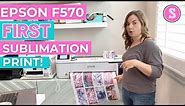 💗 Epson Sublimation Printer F570: First Look and First Print!