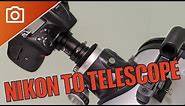 Nikon DSLR or Canon DSLR Camera on Celestron Telescope - HOWTO