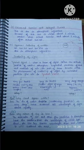 Class 10th NCERT || SCIENCE || Ch-11 || THE HUMAN EYE AND COLOURFUL WORLD || NOTES & EXERCISE