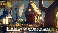 How to make a stylized low poly environment in Unreal 5 - Course Preview