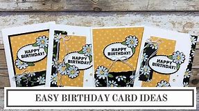 Stampin' Up! Birthday Card Ideas | Easy Card Layouts