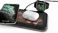 ZENS Liberty 16 Coil Dual Wireless Charging Pad with Glass Surface - 2x15W Output - Supports Apple and Samsung Fast Charge - Works with All Phones with Wireless Charging